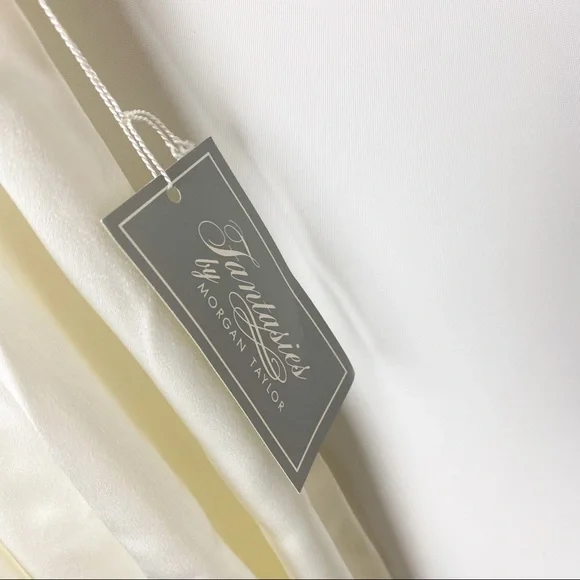 2pc Morgan Taylor Vintage Silky Satin Robe+Gown Set Maxi Small NWT - Picture 7 of 9